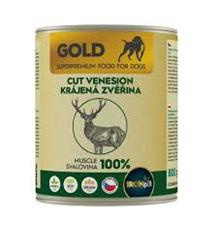 IRONpet Gold Dog Zvěřina krájená svalovina, konzerva 800g