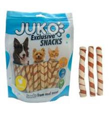 Chicken Jerky wrapped Pollock Strips JUKO Snacks 70g
