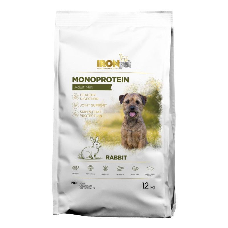 IRONpet Dog Adult Mini Rabbit 12 kg