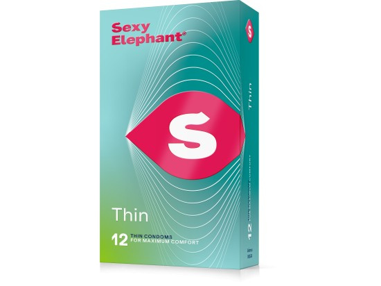 Sexy Elephant Ultra tenké kondomy Thin 12 ks