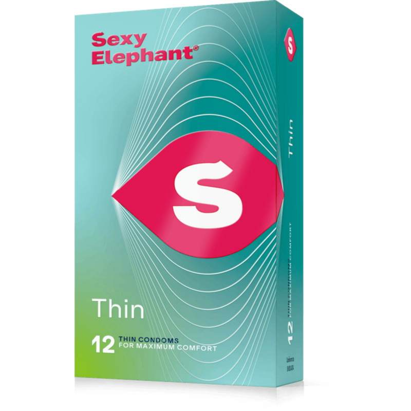 Sexy Elephant Ultra tenké kondomy Thin 12 ks