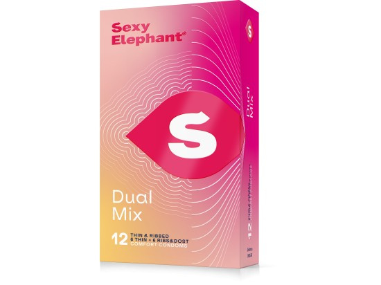 Sexy Elephant Sada kondomů Dual Mix 12 ks