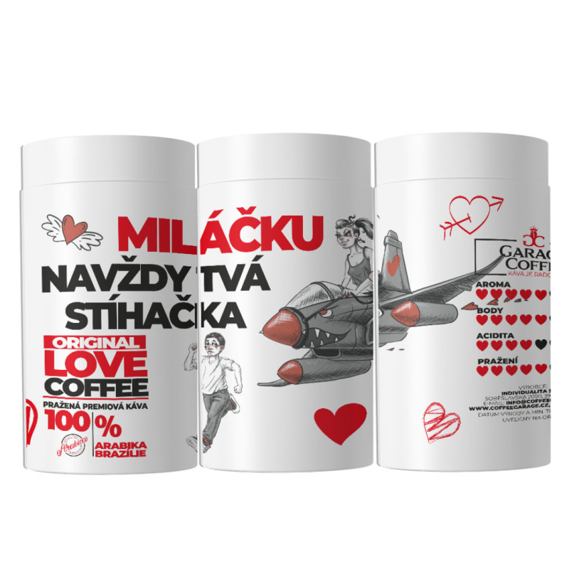Garage Coffee Love Coffee - Miláčku navždy tvá stíhačka 150g (tuba)