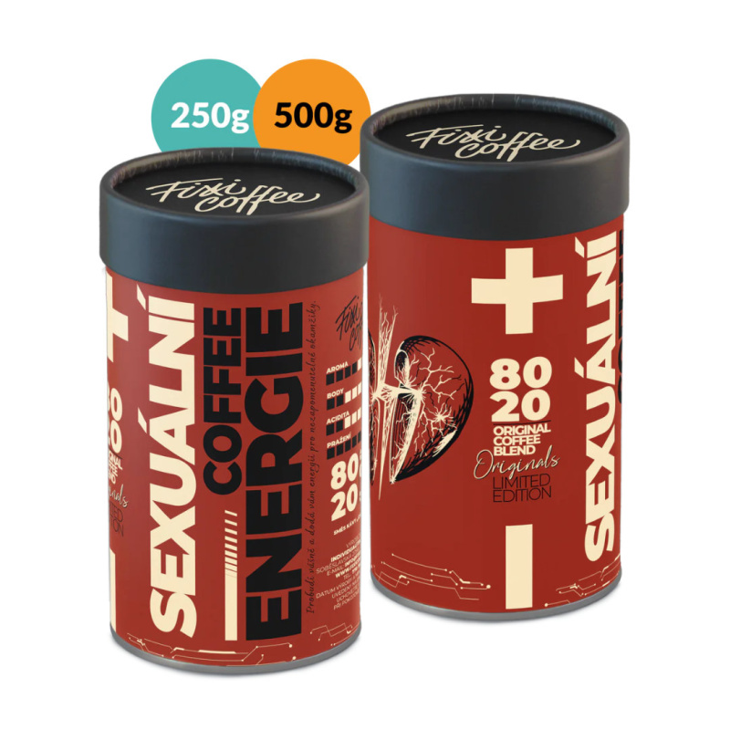 Fixi Coffee Coffee Energie - Sexuální 500g (tuba - zrnková)