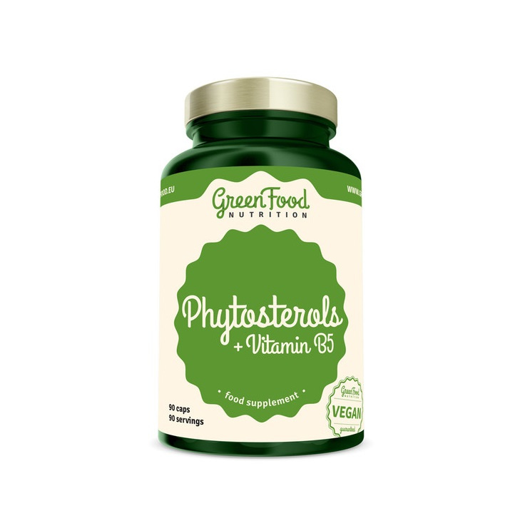GREENFOOD NUTRITION Phytosterols vitamin B5 90 kapslí