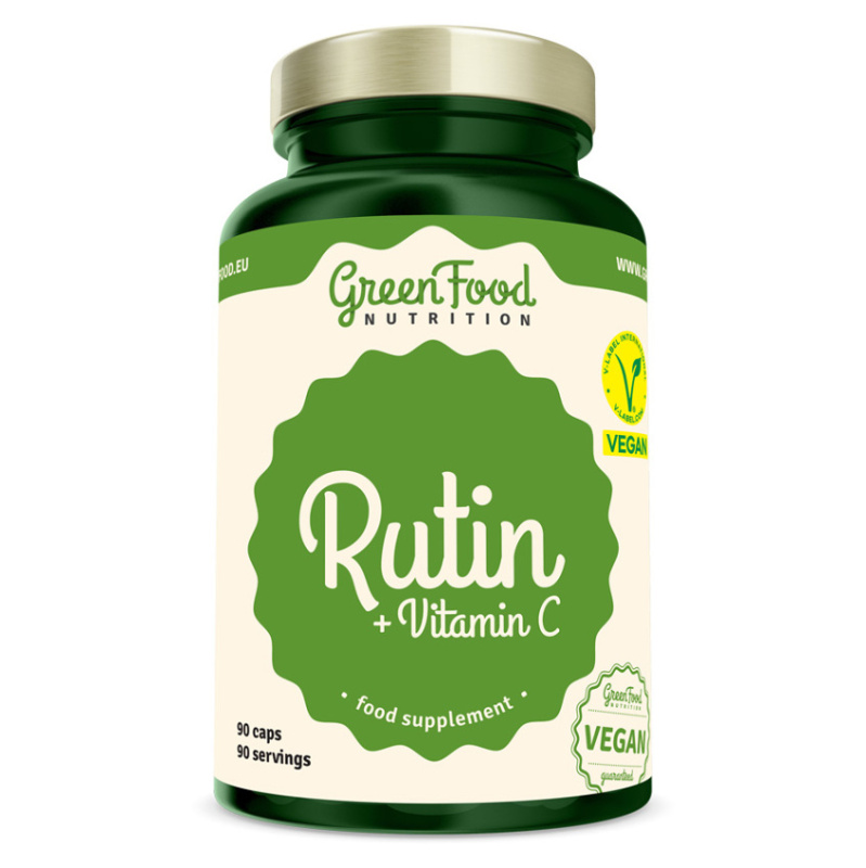 GreenFood Rutin + Vitamin C 90 kapslí