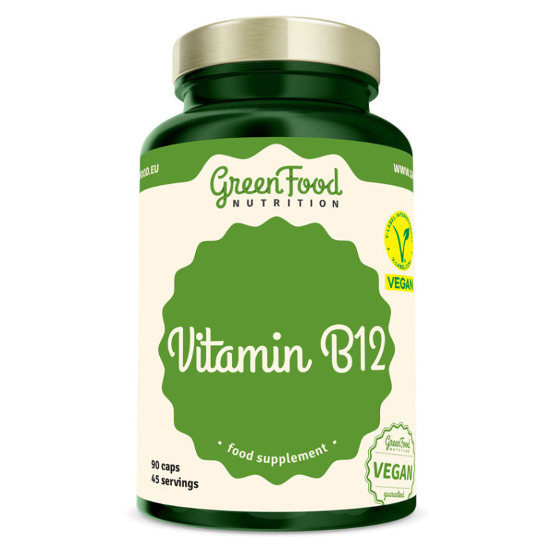 GreenFood Vitamín B12 90 kapslí