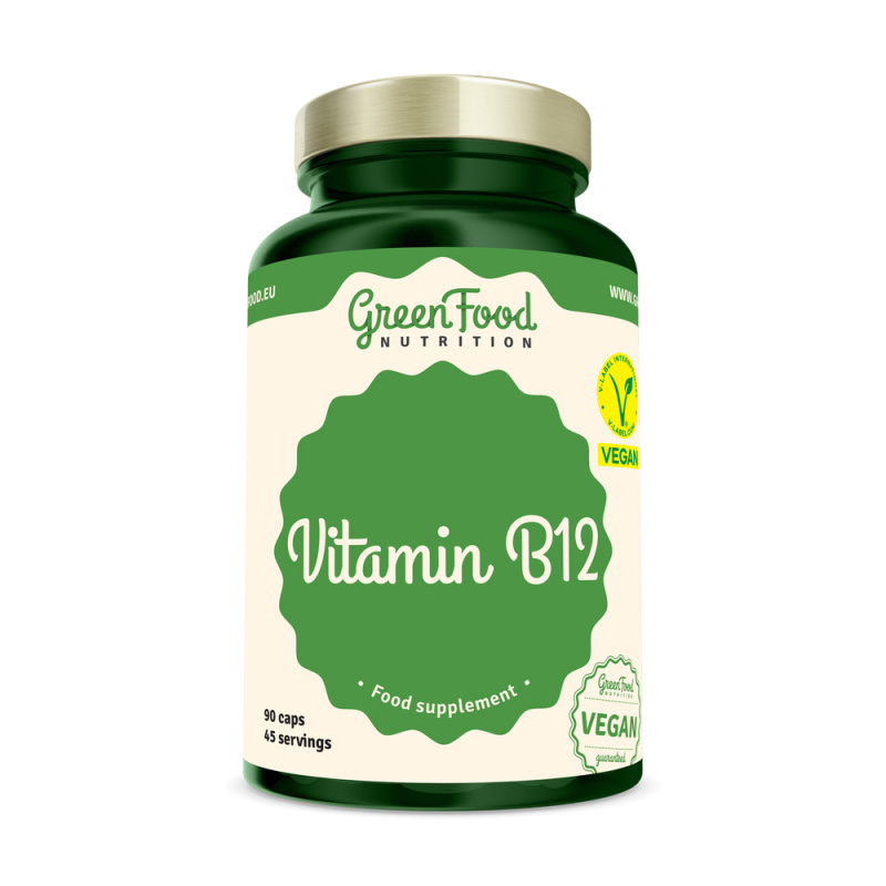 GreenFood Vitamín B12 90 kapslí