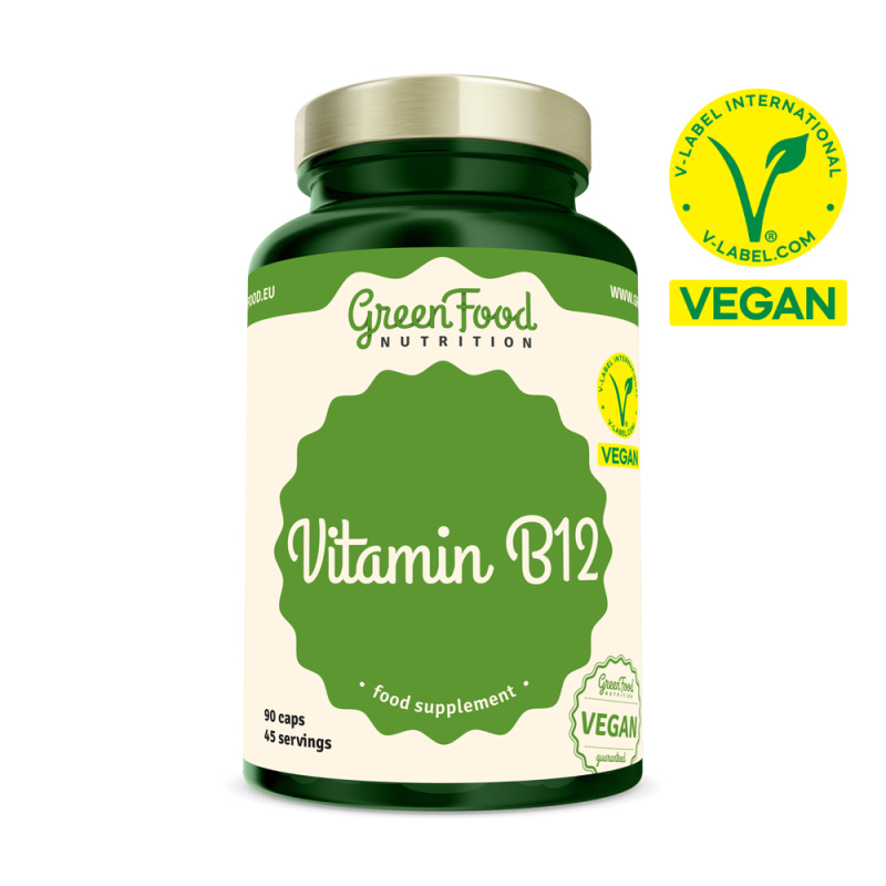 GreenFood Vitamín B12 90 kapslí