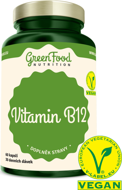 GreenFood Vitamín B12 90 kapslí
