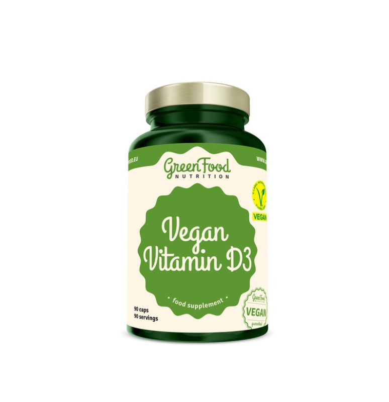 GreenFood Vegan Vitamin D3 90 kapslí