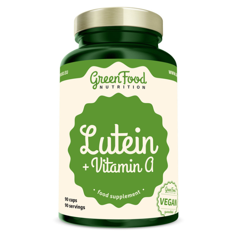 GreenFood Nutrition Lutein + Vitamin A, 90 kapslí