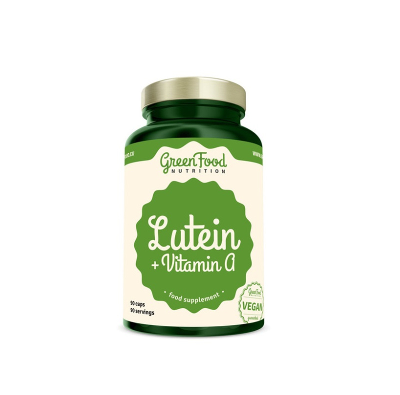 GreenFood Nutrition Lutein + Vitamin A, 90 kapslí