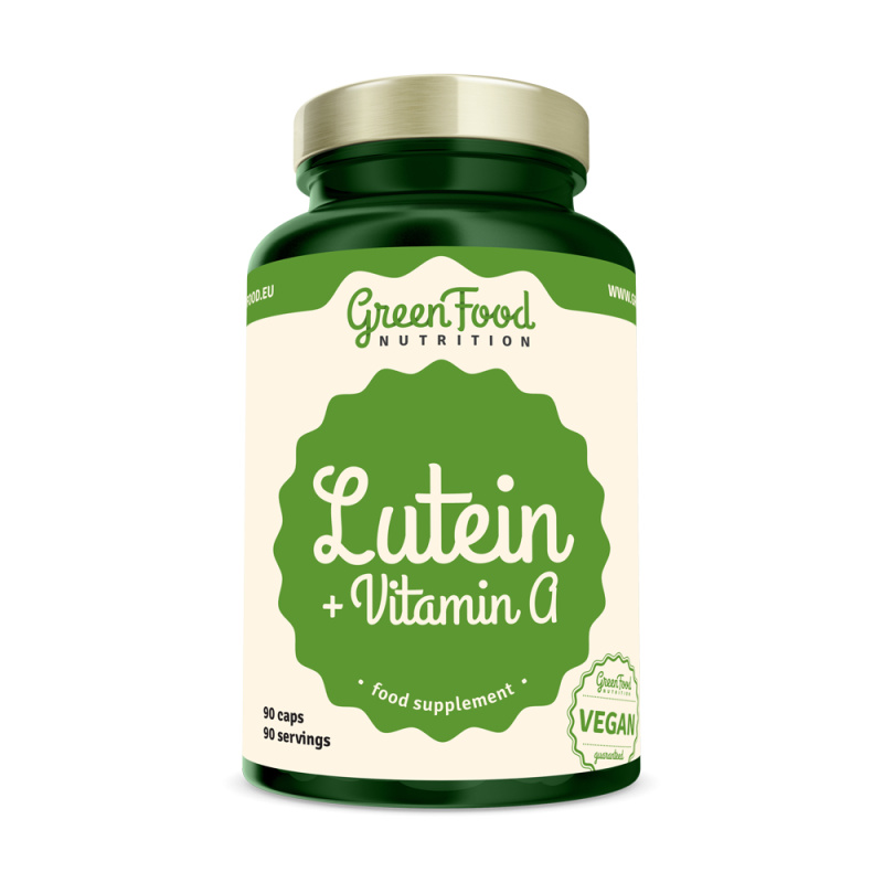 GreenFood Nutrition Lutein + Vitamin A, 90 kapslí