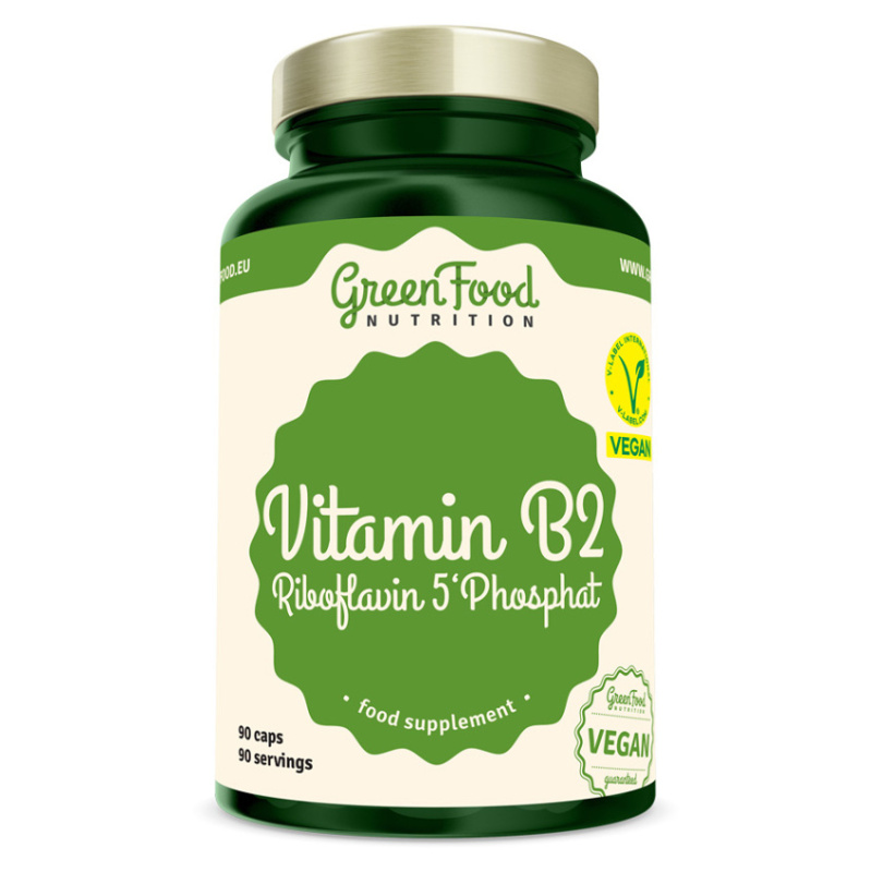 GreenFood Nutrition GreenFood Vitamin B2 Riboflavin 5'Phosphate, 90 ks