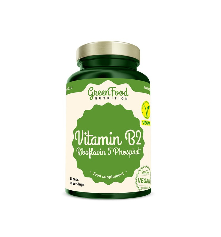 GreenFood Nutrition GreenFood Vitamin B2 Riboflavin 5'Phosphate, 90 ks