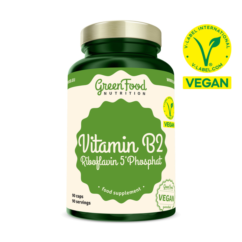 GreenFood Nutrition GreenFood Vitamin B2 Riboflavin 5'Phosphate, 90 ks