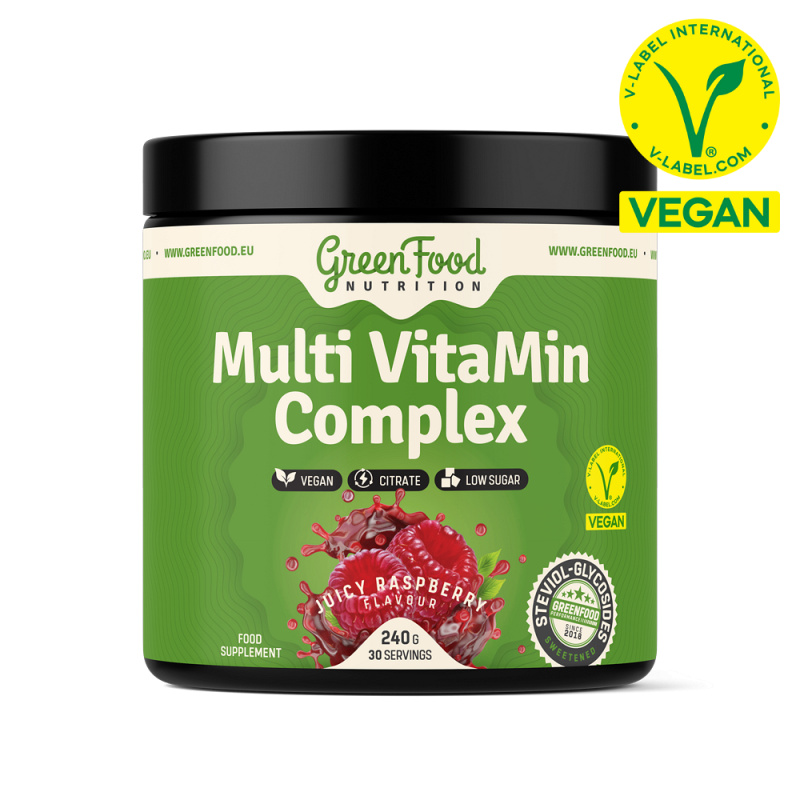 GREENFOOD NUTRITION Multi VitaMin Complex juicy raspberry 240 g