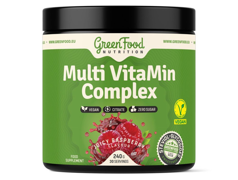 GREENFOOD NUTRITION Multi VitaMin Complex juicy raspberry 240 g