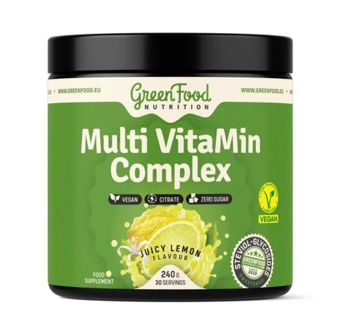 GREENFOOD NUTRITION Multivitamín complex juicy lemon 240 g