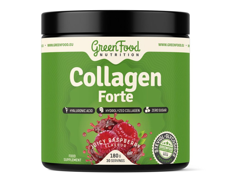 GreenFood Collagen forte 180 g - malina