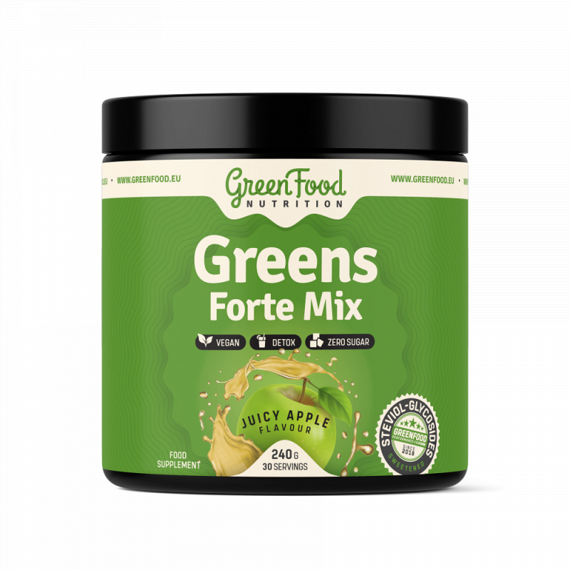 GreenFood Greens Forte Mix 240 g - jablko