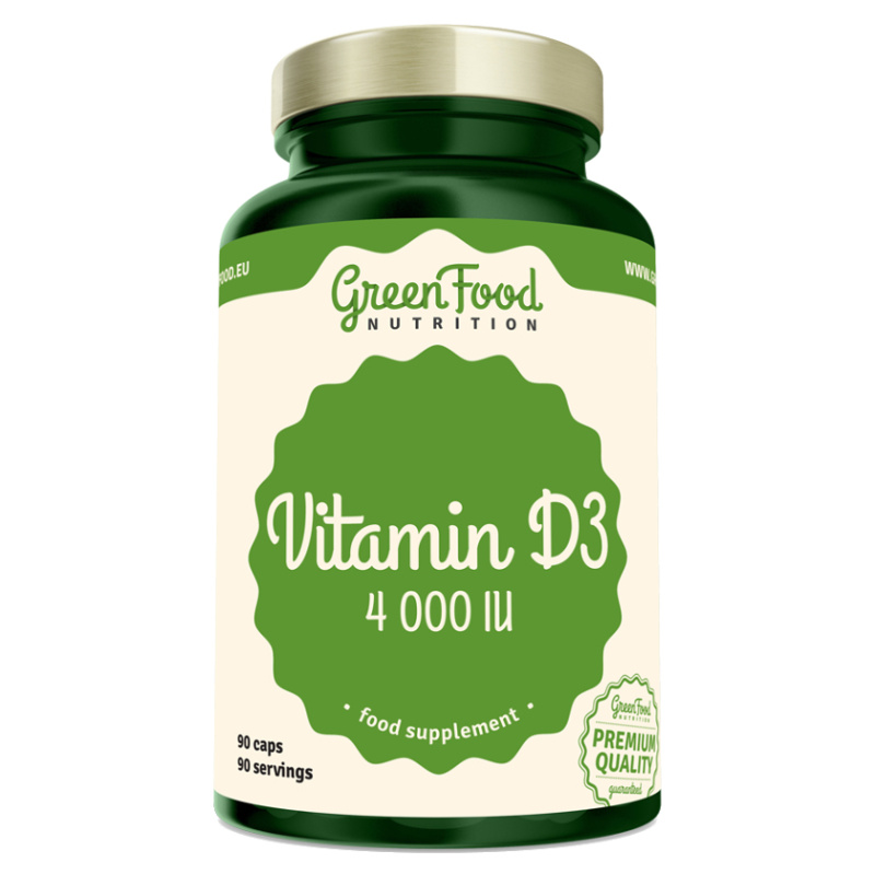 GreenFood Nutrition GreenFood Vitamin D3 4000IU, 90 ks