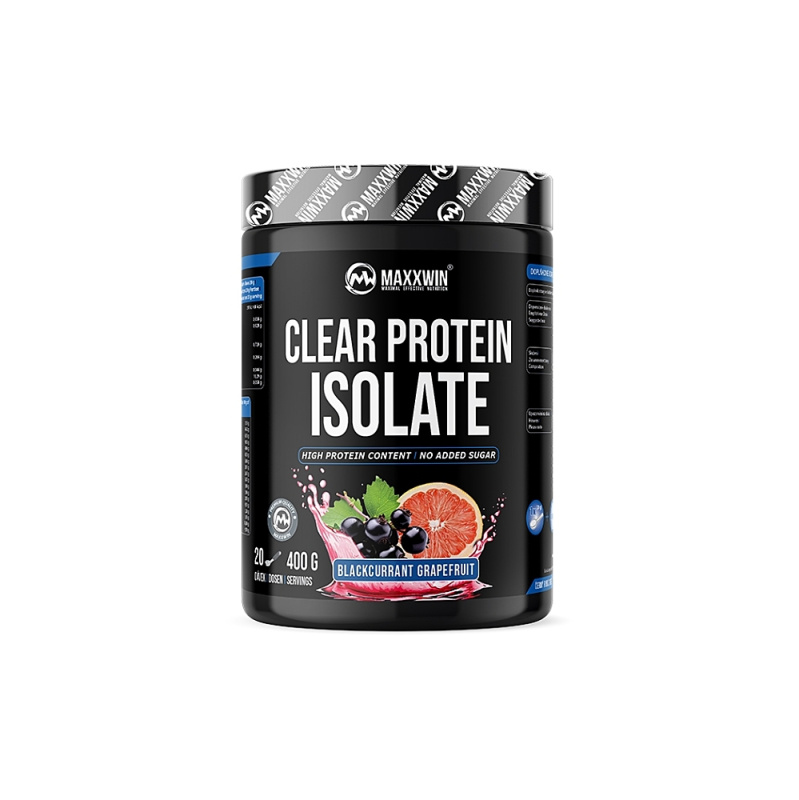 MAXXWIN Clear Protein Isolate 400 g - černý rybíz/ grep