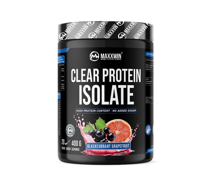 MAXXWIN Clear Protein Isolate 400 g - černý rybíz/ grep