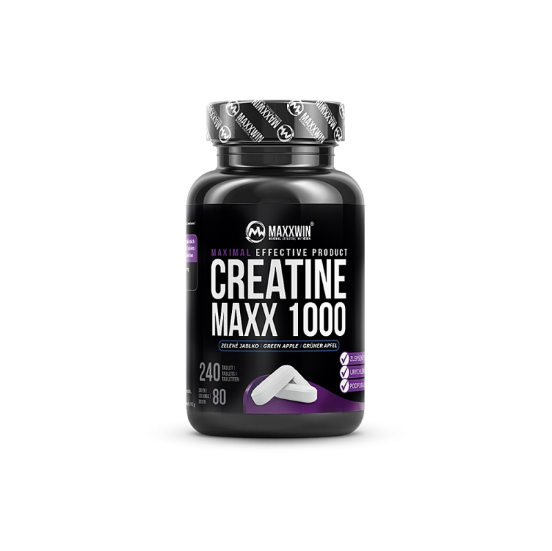 MAXXWIN Creatine Maxx 1000 240 tablet - zelené jablko