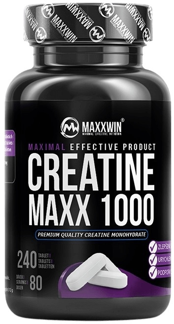 MAXXWIN Creatine Maxx 1000 240 tablet - zelené jablko