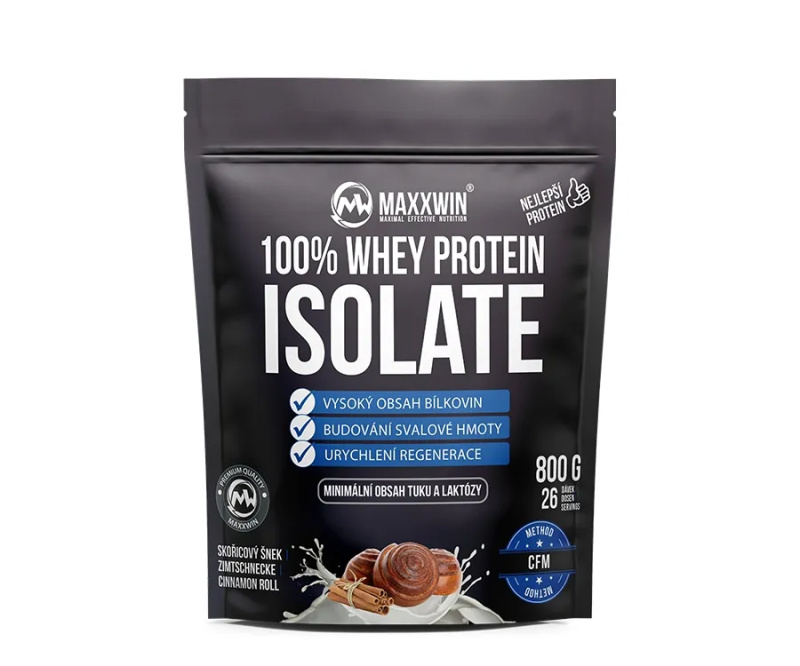 MAXXWIN ISO PROTEIN 90 skořicový šnek 800 g