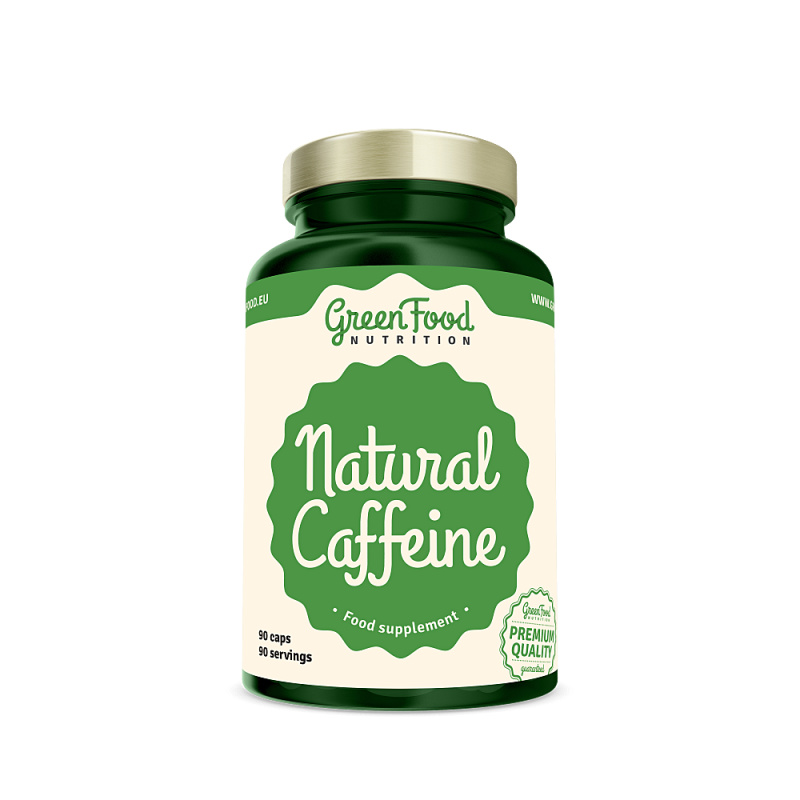 GREENFOOD NUTRITION Natural caffeine 90 kapslí