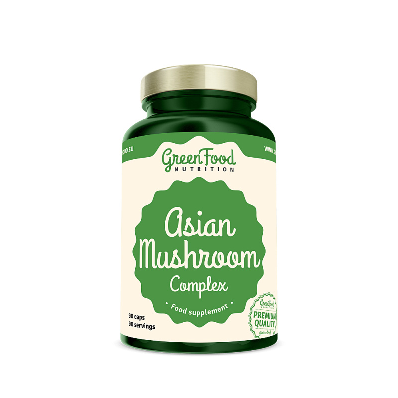 GREENFOOD NUTRITION Asian mushroom complex 90 kapslí