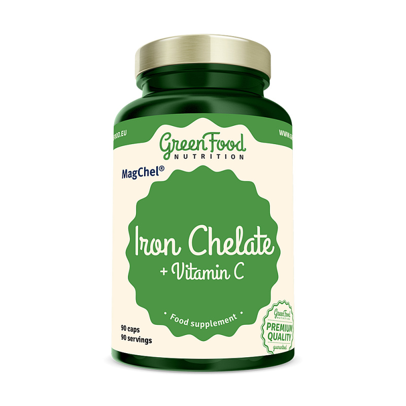 GREENFOOD NUTRITION Chelát železa 90 kapslí