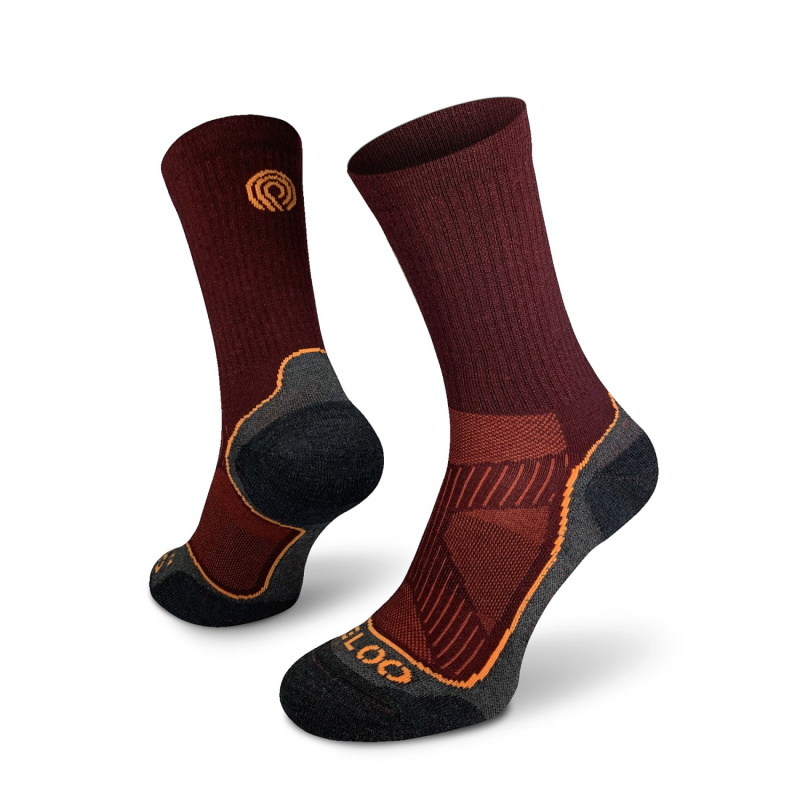 EGLOO MERINO TSM Light Trek ponožky, vínová Velikost: XL/45-47