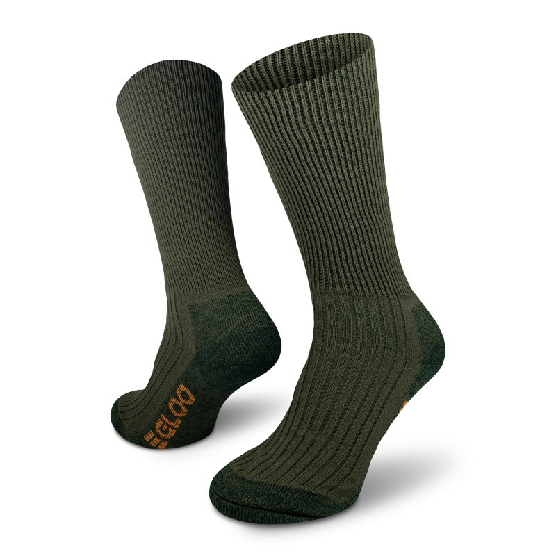 EGLOO MERINO HDS Heavy Duty ponožky, army zelená Velikost: XL/45-47