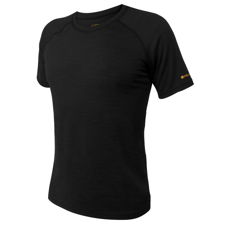 EGLOO MERINO BASE BRAGI pánské triko kr.rukáv, černá Velikost: 3XL