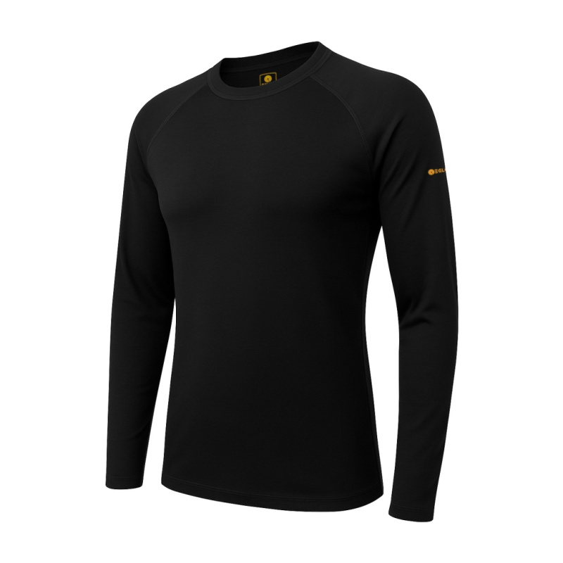 EGLOO MERINO DF MID VILI pánské triko dl.rukáv, černá Velikost: 5XL