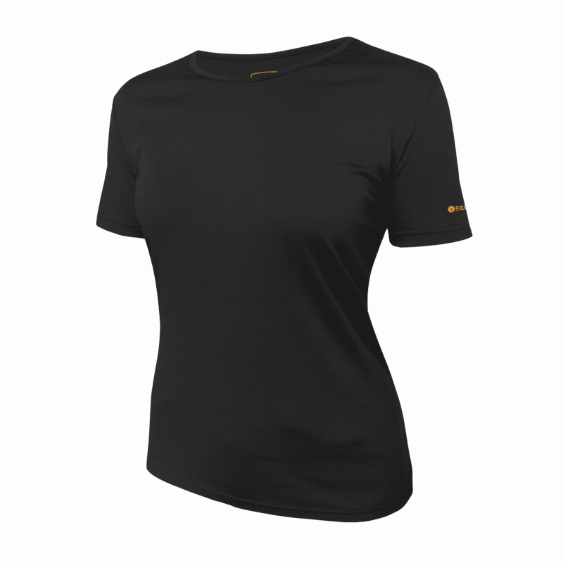 EGLOO MERINO BASE IDDUN dámské triko kr.rukáv, černá Velikost: 3XL