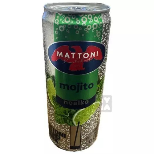Mattoni Nealko drink mojito plech