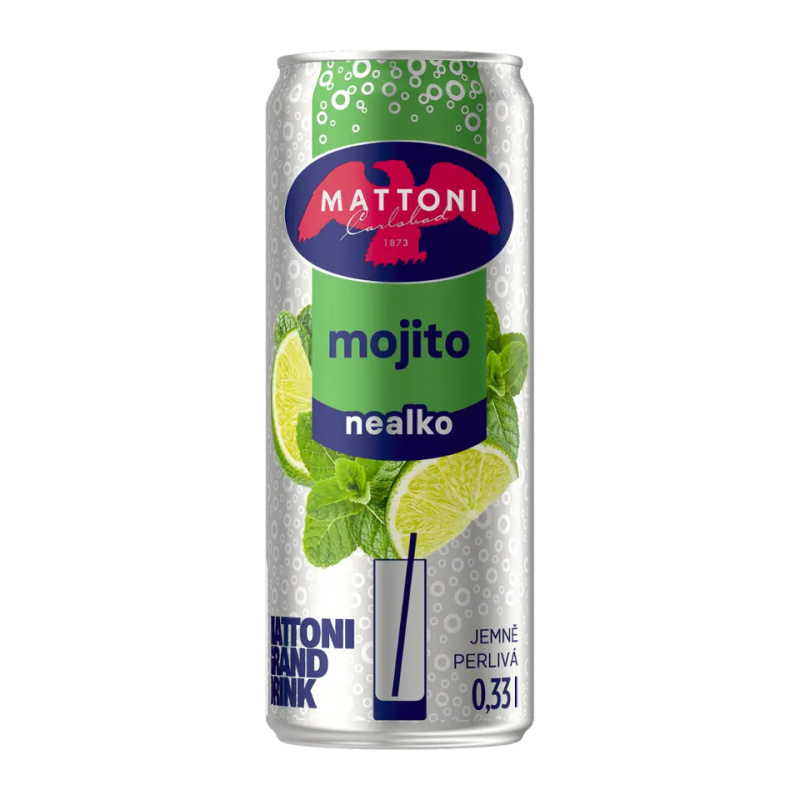 Mattoni Nealko drink mojito plech