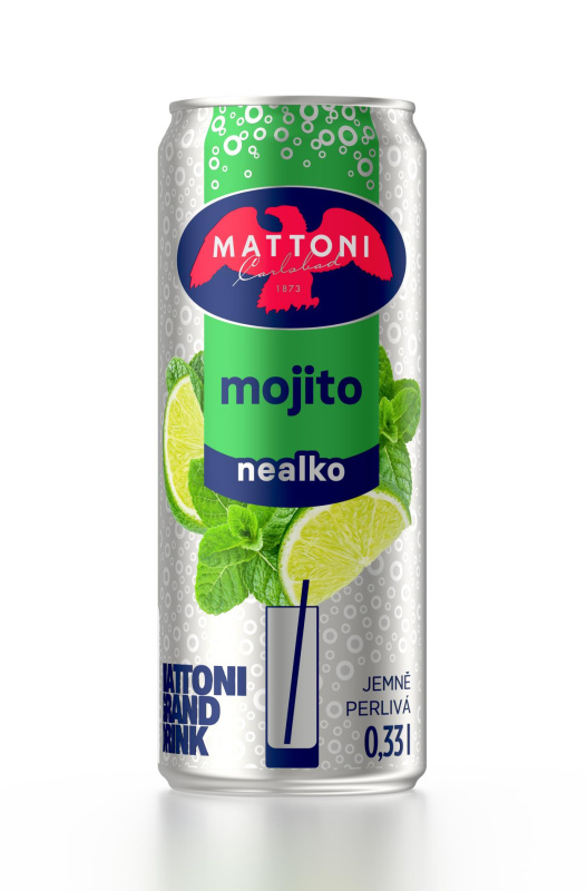Mattoni Nealko drink mojito plech