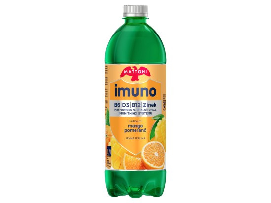 Mattoni Imuno - minerální voda - mango & pomeranč, 700 ml