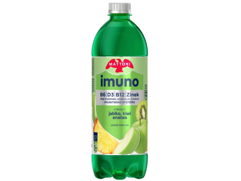 Mattoni Imuno - minerální voda - jablko, ananas & kiwi, 700 ml