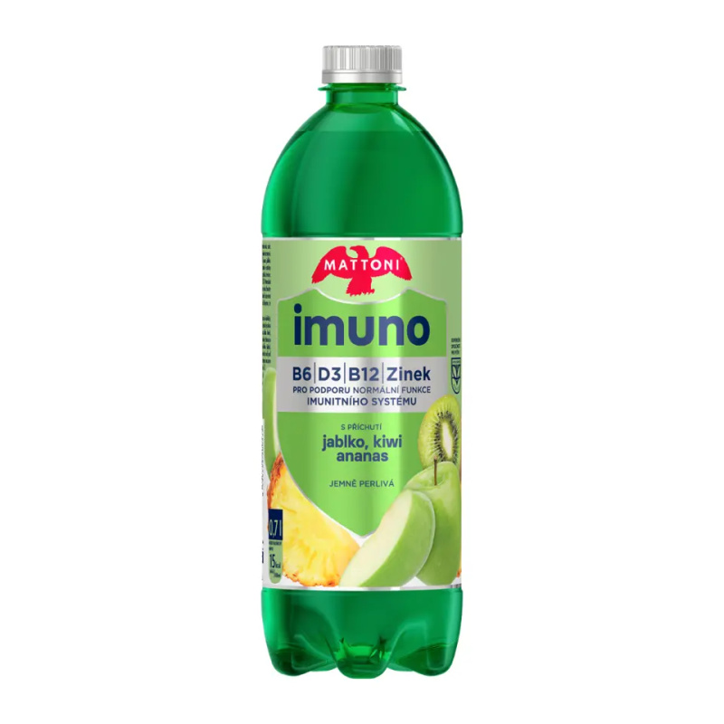Mattoni Imuno - minerální voda - jablko, ananas & kiwi, 700 ml