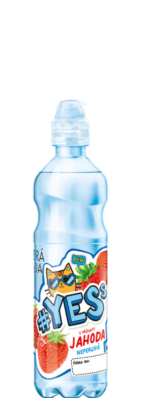 Dobrá voda YESs Jahoda neperlivá 0,5 l