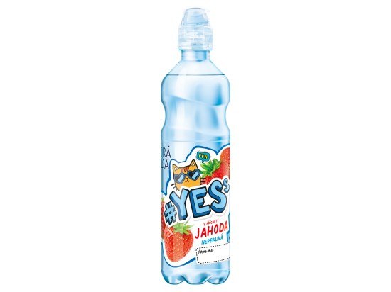 Dobrá voda YESs Jahoda neperlivá 0,5 l