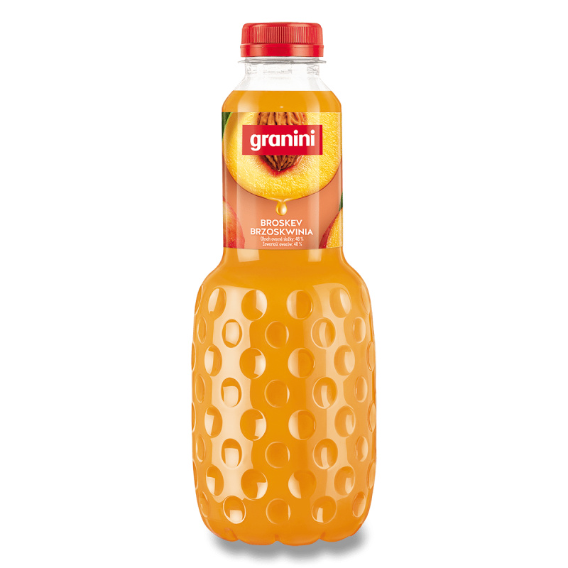 Granini - ovocný nektar - broskev, 1 l