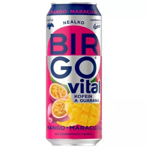 Birgo Vital - nealkoholické pivo - 500 ml, Mango & Maracuja